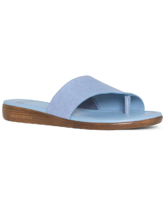 Donald Pliner Gal Leather Sandal Two - Tone Shoe Design  