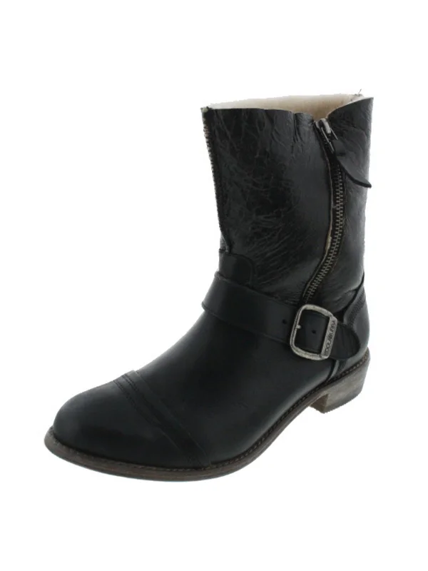 Duarte Womens Leather/Suede Faux Shearling Mid-Calf Boots Moccasin Soft - Sole Style  