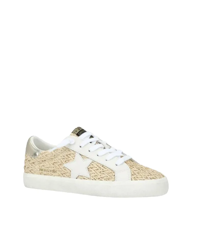 Flair Crochet Sneaker In Natural Mod Oxford Design  