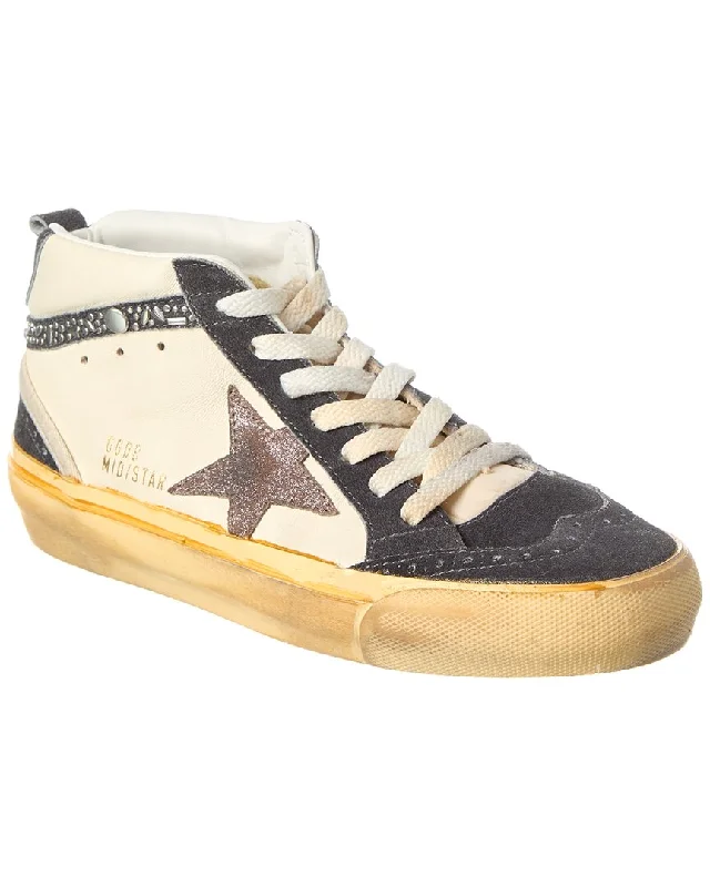 Golden Goose Midstar Leather & Suede Sneaker Mod Oxford Design  
