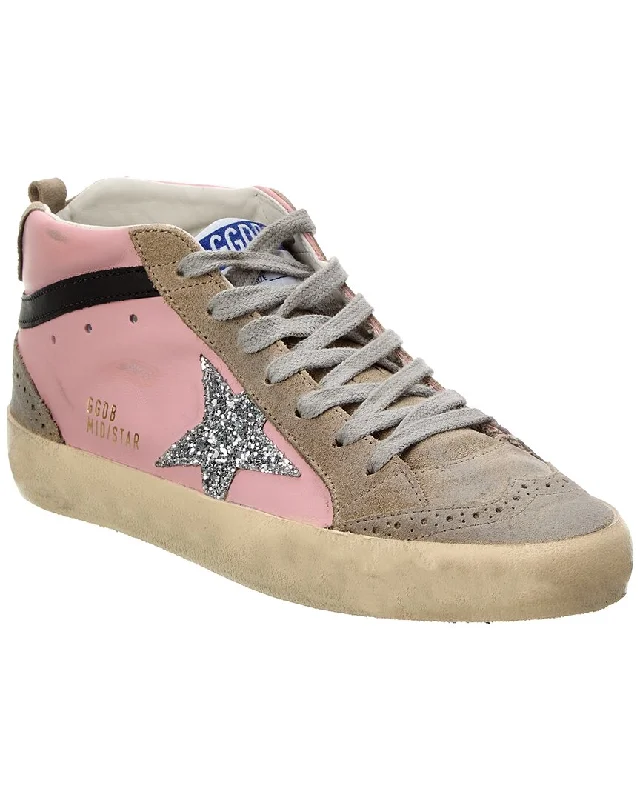 Golden Goose Midstar Leather & Suede Sneaker Quick - Dry Hiking Shoe Style   