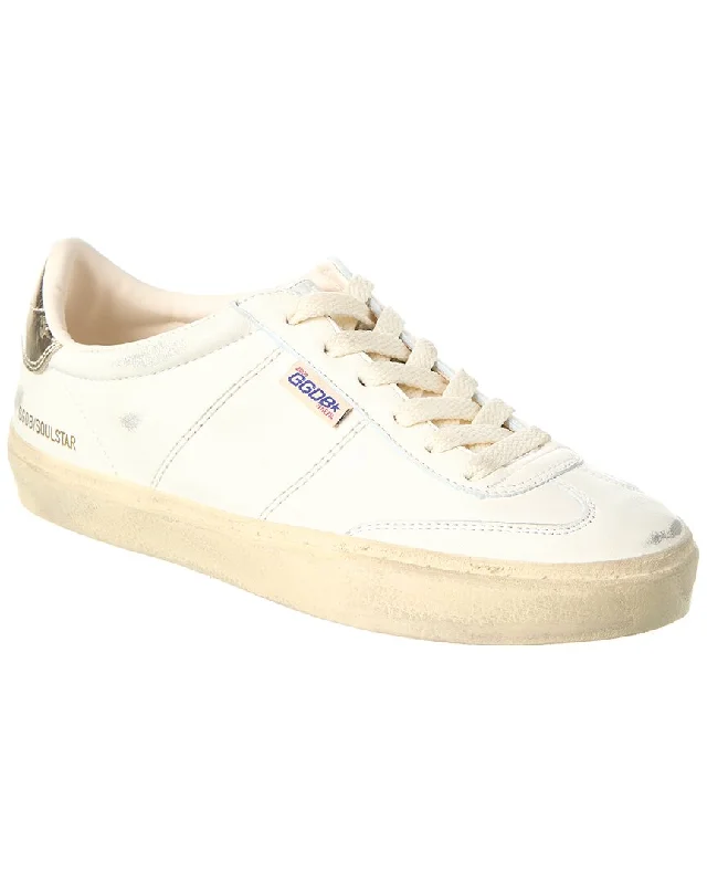 Golden Goose Soul-Star Leather Sneaker Distressed Leather Shoe Style  