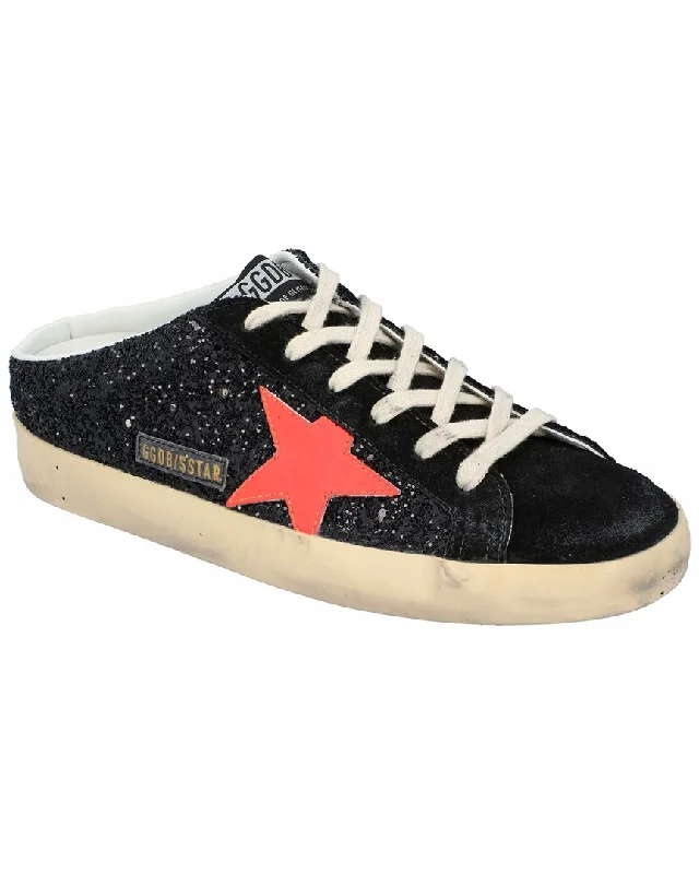 Golden Goose Superstar Sabot Leather Sneaker Glow - in - the - Dark Shoe Design  