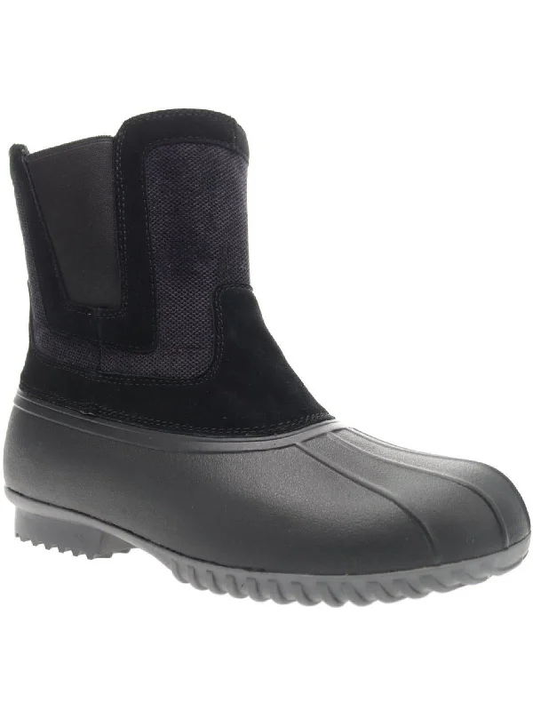 Insley Womens Suede Cold Weather Winter & Snow Boots Art Deco - Inspired Shoe Look  