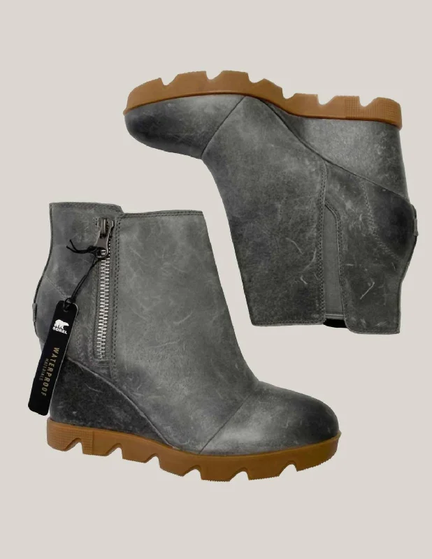 Joan Uptown Zip Bootie In Quarry, Gum Art Deco - Inspired Shoe Look  