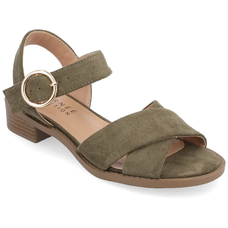 Journee Collection Women's Cressida Sandals Minimalist Sneaker Style  