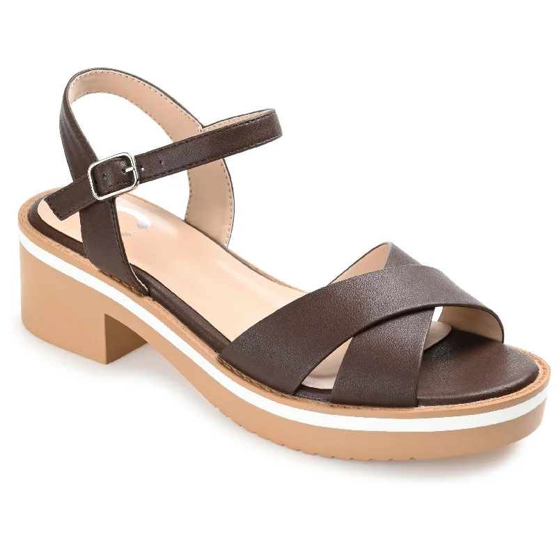 Journee Collection Women's Hilaree Sandal Neon - Accent Sneaker Look  