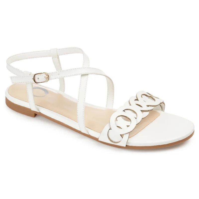 Journee Collection Women's Jalia Sandal Comfortable Derby Style  