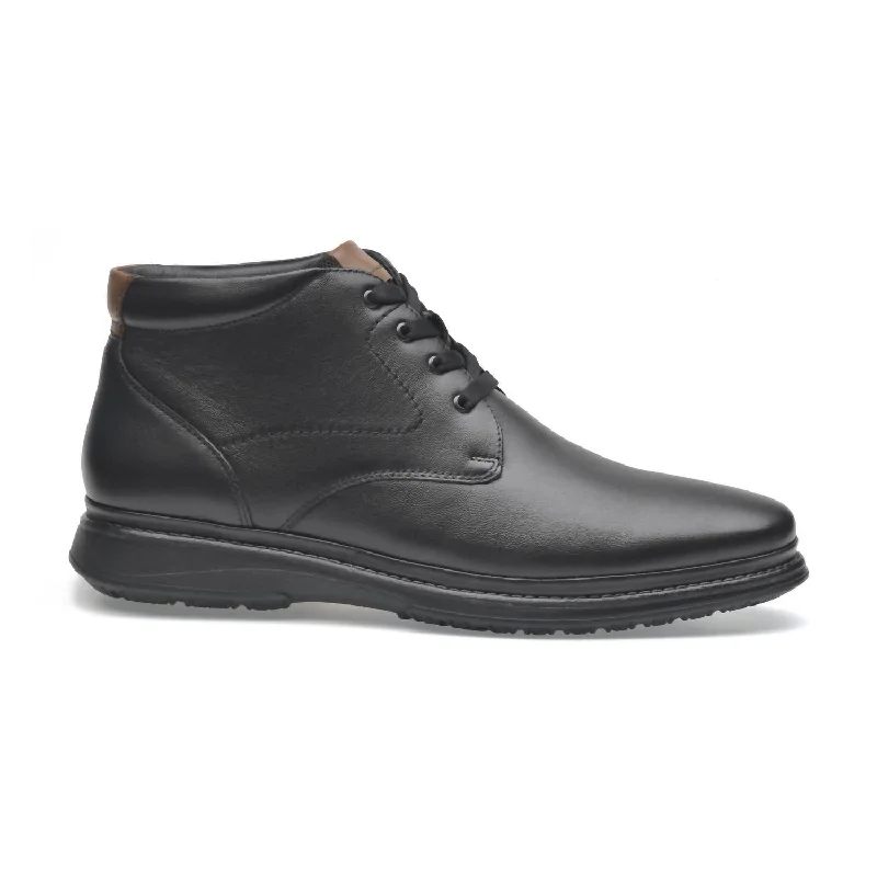 Lambskin Leather Boots In Black Brogue Oxford Aesthetic 