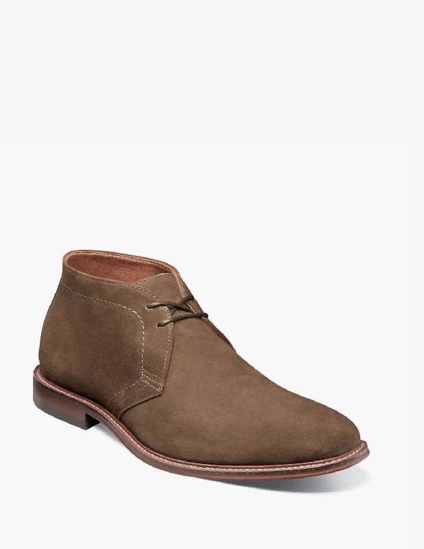 Martfield Plain Toe Chukka Boot In Mocha Performance Running Sneaker Look  