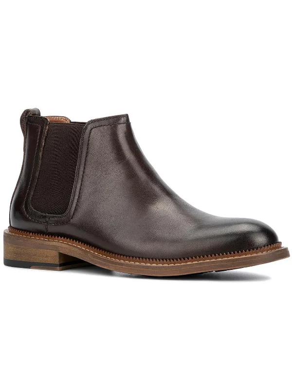 Martin Mens Leather Ankle Chelsea Boots Victorian - Era Boot Style  