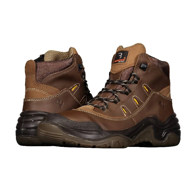 Men’S Steel Toe Work Boots 6” In Sierra Quick - Dry Hiking Shoe Style   