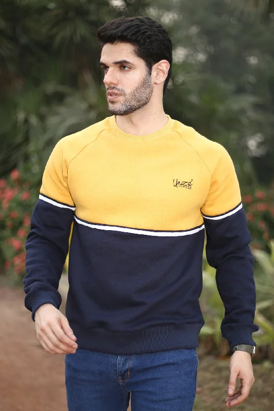 Men's "BALLOW" Winter Casual Sweat Shirt Beaded Moccasin Design 