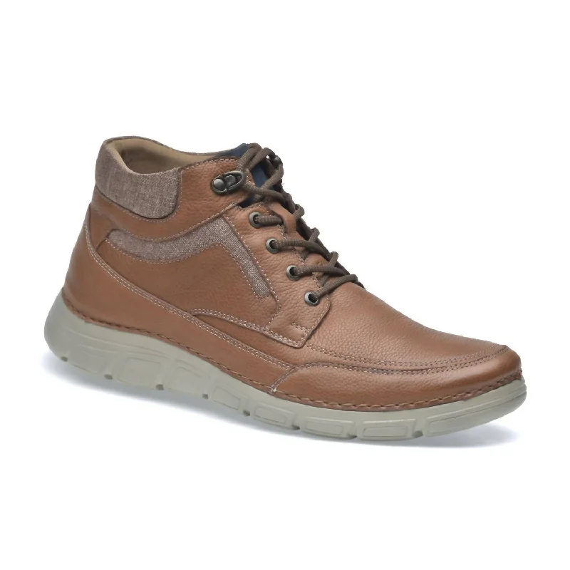Men's Boots Leather Rock In Brown Paisley Print Shoe Design  