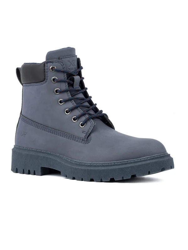 Mens Faux Leather Lugged Sole Ankle Boots Hip - Hop Sneaker Style  