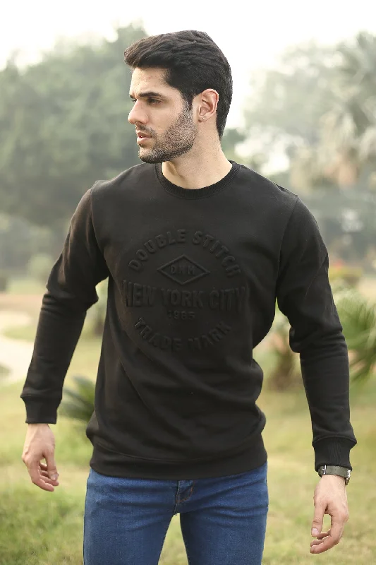 Mens "KHAI" Crew Neck Winter Pullover Sweatshirt Performance Running Sneaker Look  