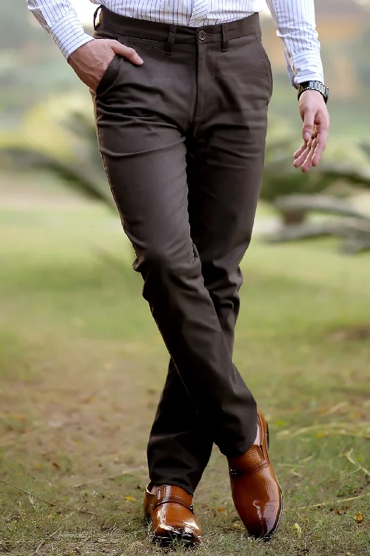 "SCATE" Cotton Chino Pant for All Seasons Business Monk Strap Style  
