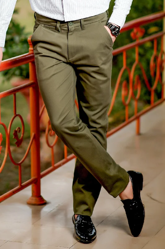 Men's "SCATE" Cotton Chino Pants for All Seasons Monochromatic Shoe Look  