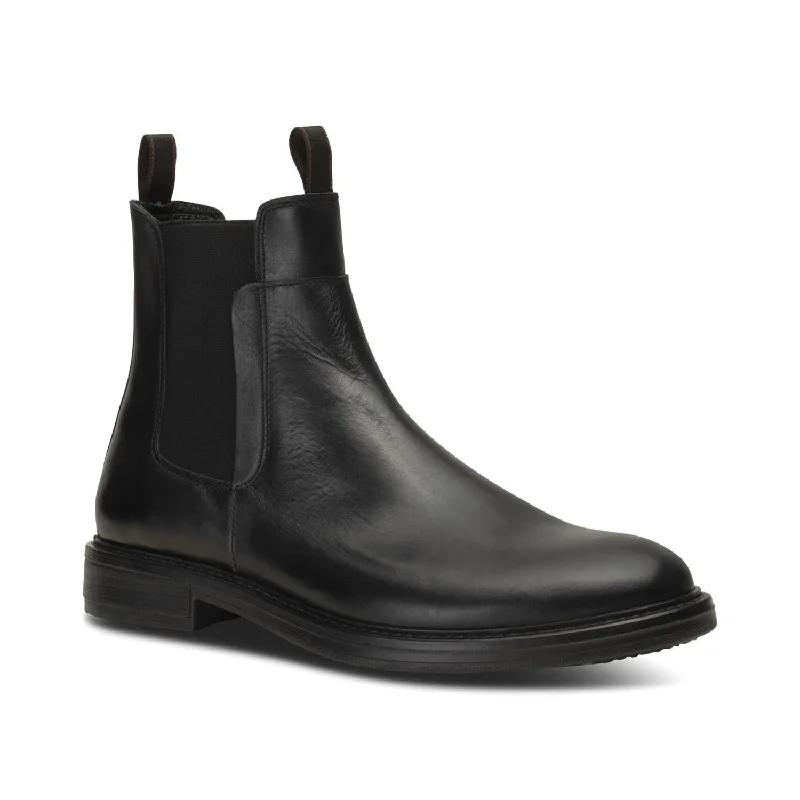 Men's Stanley Chelsea Boot In Black Memory - Foam Slipper Look  