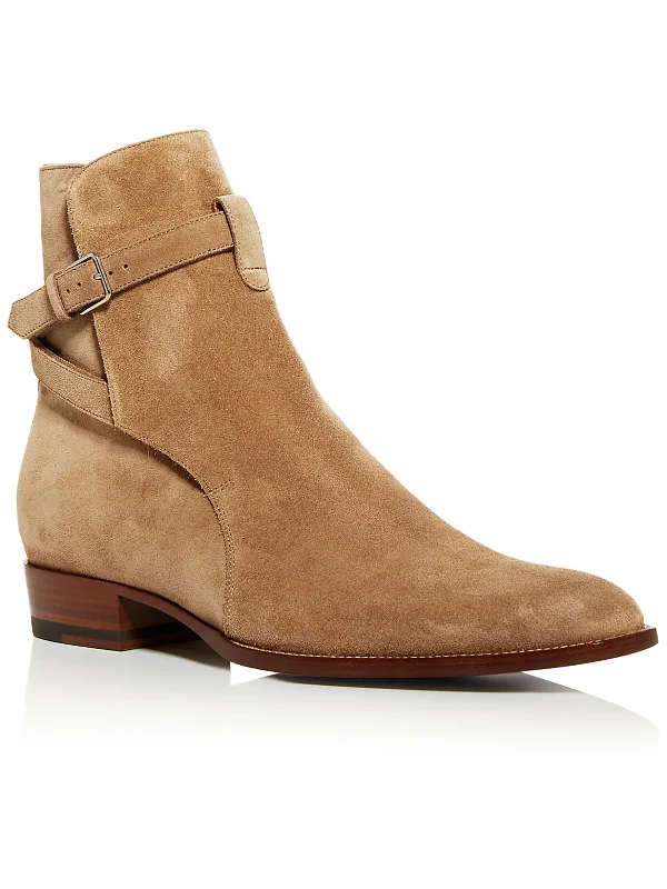 Mens Suede Dressy Ankle Boots Skateboarding Sneaker Style  