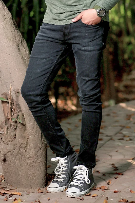 "TELIS" Regular Fit Denim Jeans Bottom Retro Plimsoll Style  