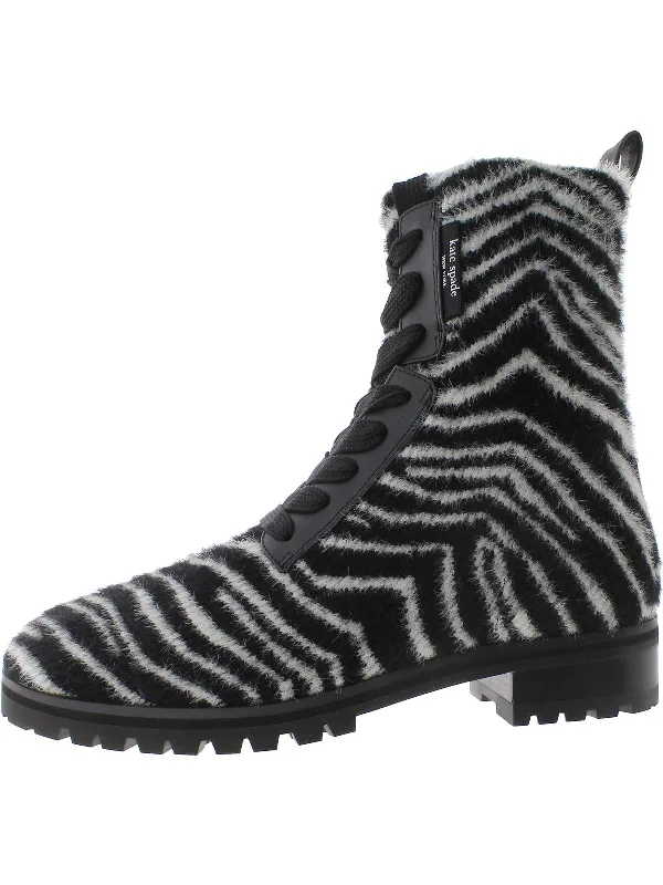 Merigue Womens Combat & Lace-up Boots Camouflage Print Boot Style  