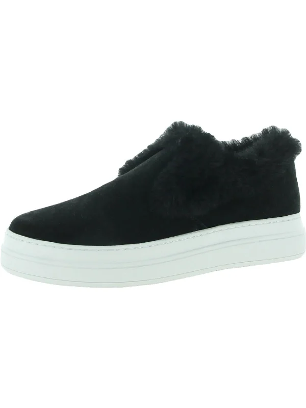 Neel Womens Suede Lifestyle Slip-On Sneakers Desert Boot Utility Style  