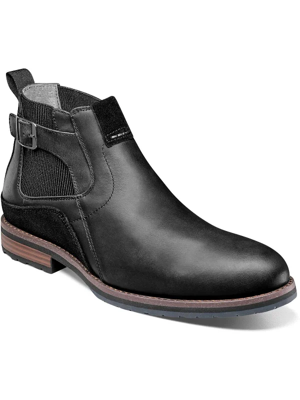 Oskar Mens Leather Ankle Chelsea Boots Quick - Dry Hiking Shoe Style   