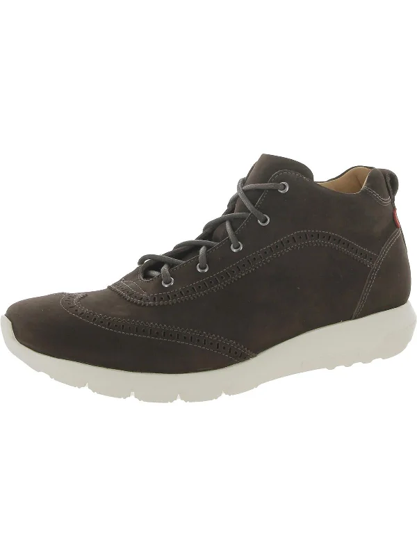 Park Terrace Mens Nubuck Wingtip Ankle Boots Casual Loafer Style          