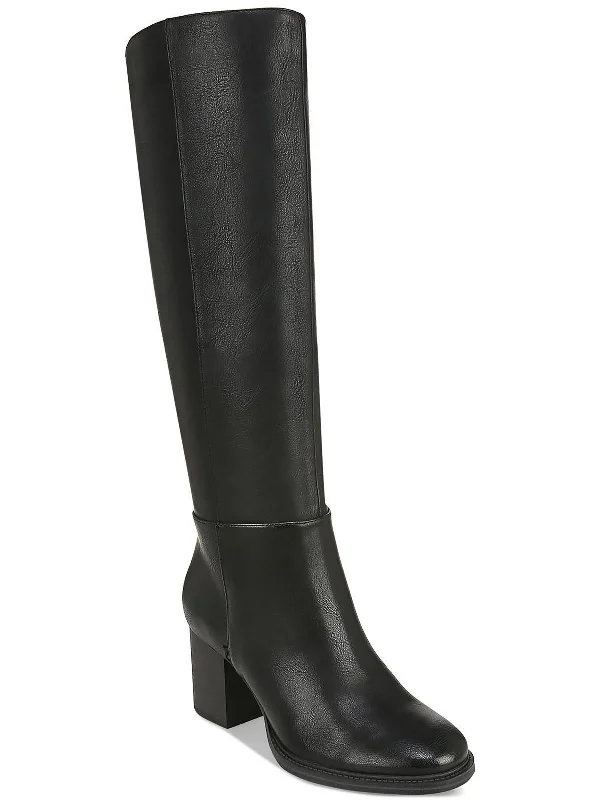 Riona Womens Faux Leather Tall Knee-High Boots Artisan - Crafted Loafer Style  