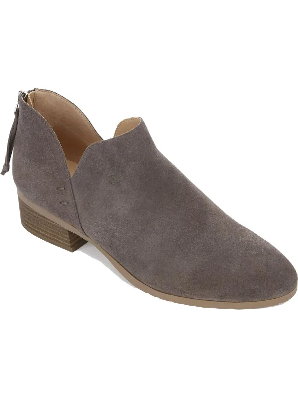Side Skip Womens Padded Insole Block Heel Chelsea Boots Elastic - Sided Chelsea Look  