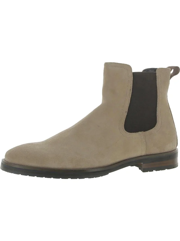 Sverne Womens Suede Ankle Chelsea Boots Aesthetic  