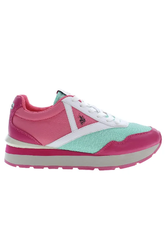 U.S. POLO ASSN. Polyester Women's Sneaker Performance Running Sneaker Look  