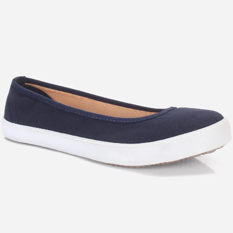 Women "HAMSY" Casual Slip-ons Canvas Trainers Business Monk Strap Style  