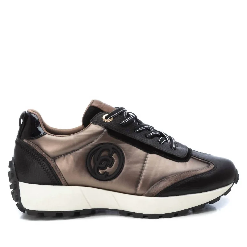 Women's Casual Sneakers In Khaki Moccasin Soft - Sole Style  