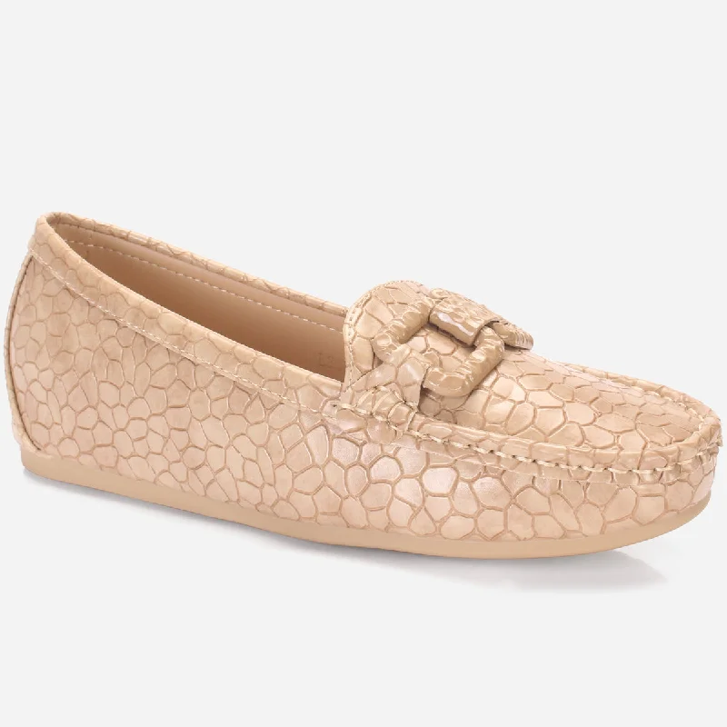 Womens "NOOHRY" Wedge Comfy Slide In Moccasins Casual Loafer Style          