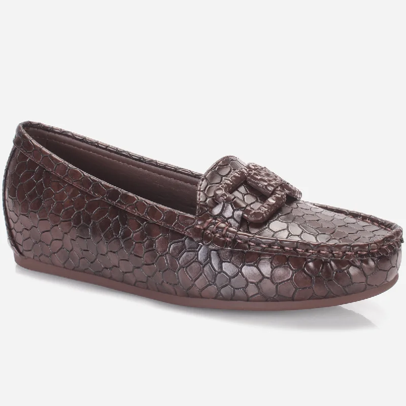Womens "NOOHRY" Wedge Comfy Slide In Moccasins Sustainable Shoe Design  