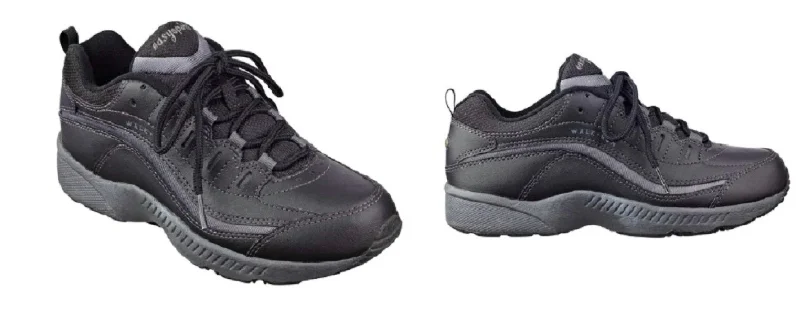 Women's Romy Sneaker - Medium Width In Black/dark Grey Skateboarding Sneaker Style  