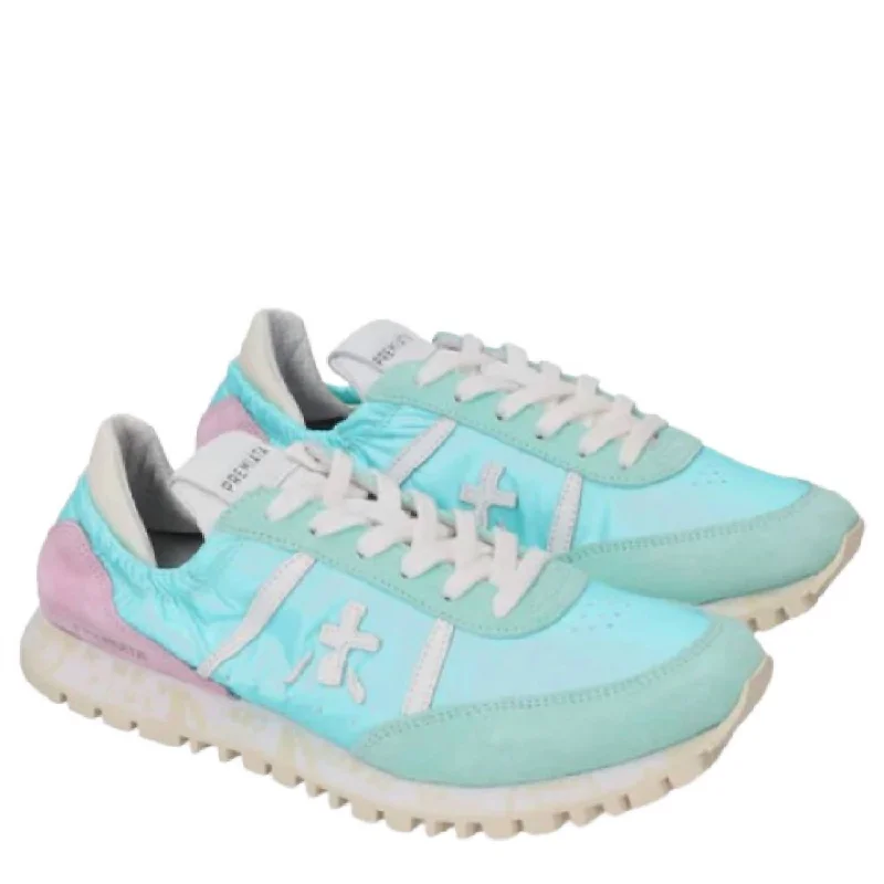 Women's Sean-D Sneakers In Light Blue Single - Buckle Monk Look  