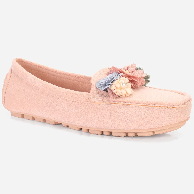Womens "SEILY" Flat Comfy Slide In Moccasins Desert Boot Utility Style  