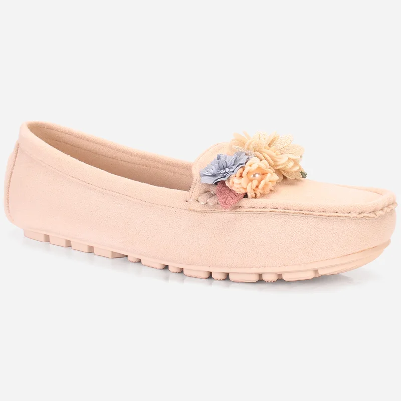 Womens "SEILY" Flat Comfy Slide In Moccasins Brogue Oxford Aesthetic 