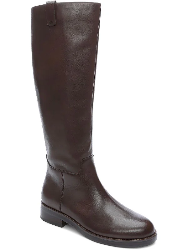 Womens Side Zipper Tall Knee-High Boots Ankle - High Military Boot Style  