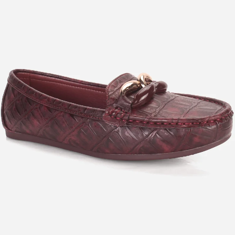 Womens "TRACEY" Flat Comfy Slide In Moccasins Wingtip Oxford Design 