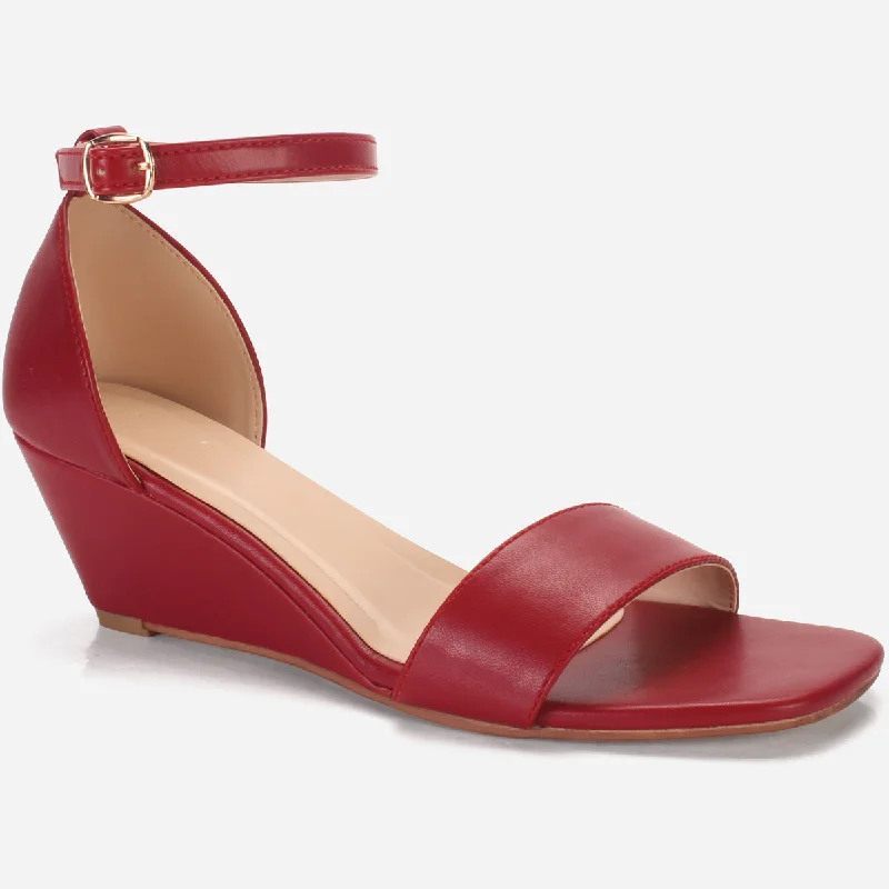 Women's "XAVIER" Wedge Heel Sandals Comfortable Derby Style  