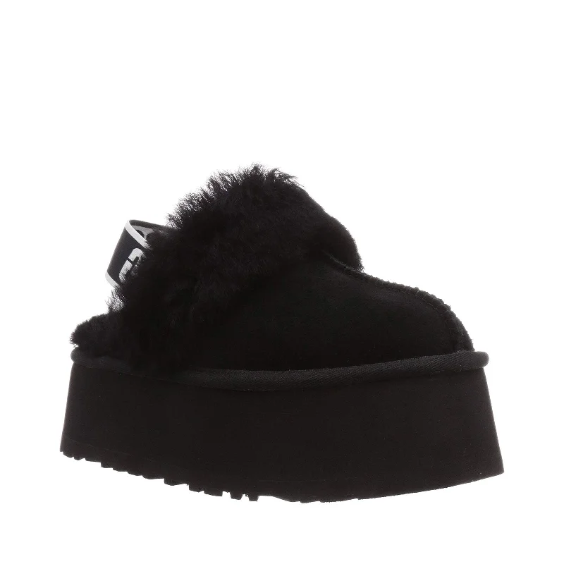 Women's Shoes UGG FUNKETTE Platform Sheepskin & Suede Slippers 1113474 BLACK Casual Loafer Style Women's Shoes UGG FUNKETTE Platform Sheepskin & Suede Slippers 1113474 BLACK Casual Loafer Style