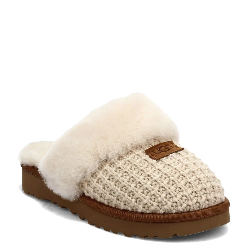 Women's Shoes UGG COZY Knit Platform Slide Slippers 1117659 CREAM Bespoke Shoe Aesthetic 