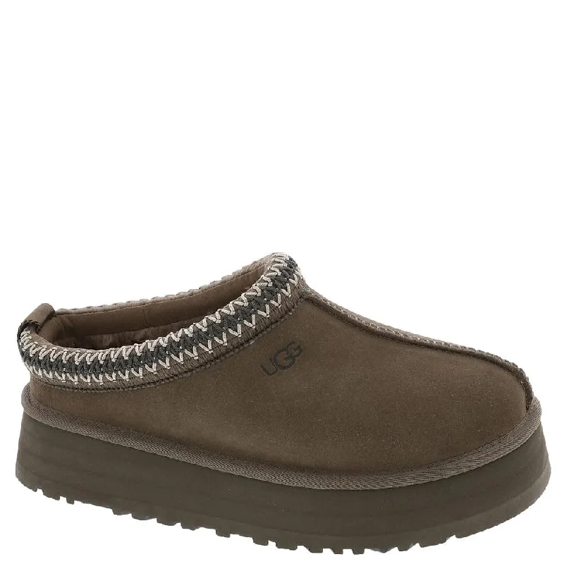 Women's Shoes UGG TAZZ Platform Suede Slippers 1122553 HICKORY Elastic - Sided Chelsea Look Women's Shoes UGG TAZZ Platform Suede Slippers 1122553 HICKORY Elastic - Sided Chelsea Look