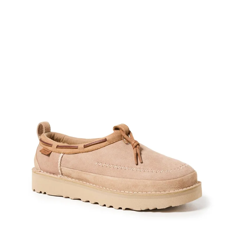 UGG Women's Tasman Crafted Regenerate Slipper, Sand Memory - Foam Slipper Look  