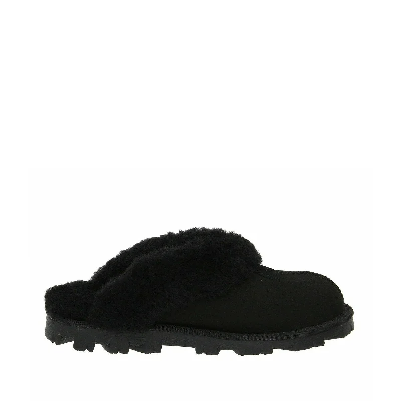 Women's Shoes UGG COQUETTE Sheepskin Slide Slippers 5125 BLACK Paisley Print Shoe Design Women's Shoes UGG COQUETTE Sheepskin Slide Slippers 5125 BLACK Paisley Print Shoe Design