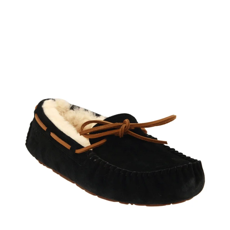 Women's Shoes UGG DAKOTA Moccasin Indoor/Outdoor Slippers 5612 BLACK Sustainable Shoe Design  